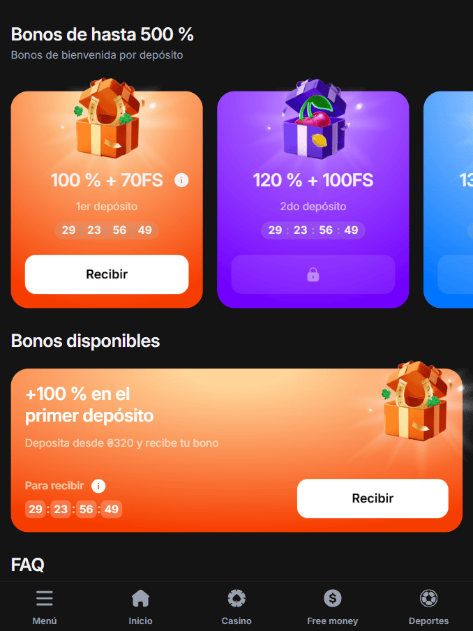 Bonos y promociones
