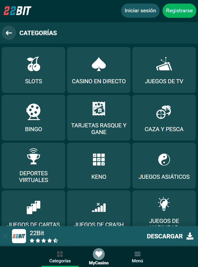Catálogo de juegos — 9.000+ títulos de 120+ proveedores