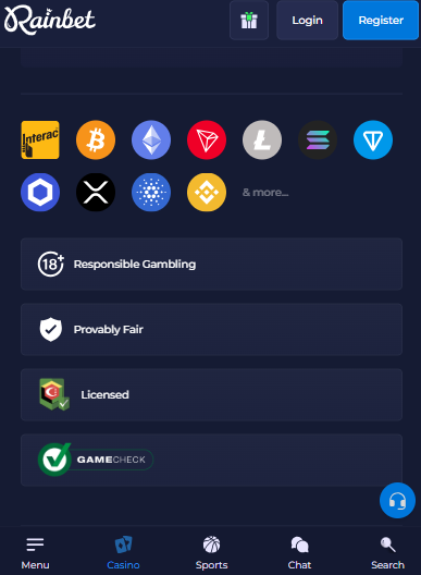 Métodos de pago y retiros